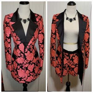 Pink blazer dress